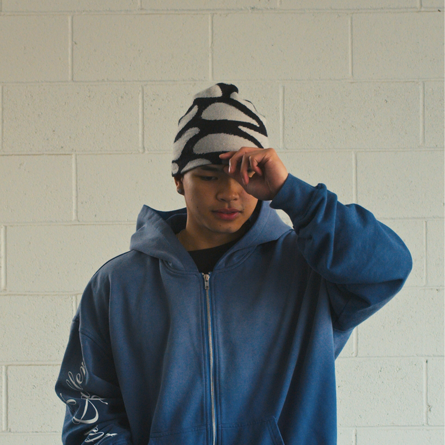 Camo Beanie (Black/Grey)